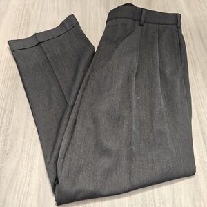 Brooks Brothers Madison Wool Straight Fit Pants Mens 38x30 Black